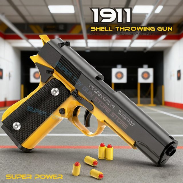 Automatische Colt 1911 Shell Soft Bullet Spielzeugpistole, Air Gunner Gun CS - Bild 1