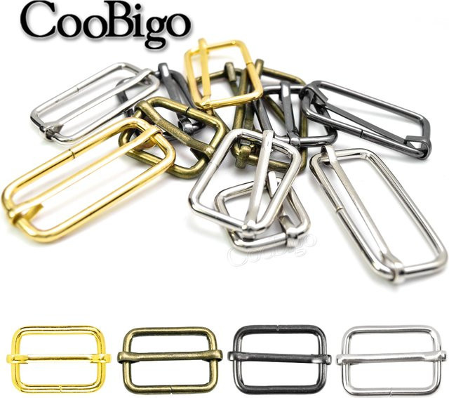 10 Stück CooBigo Tri-Glides Metallschieberegler aus Stahl in Silber für Gurtzubehör - Bild 1