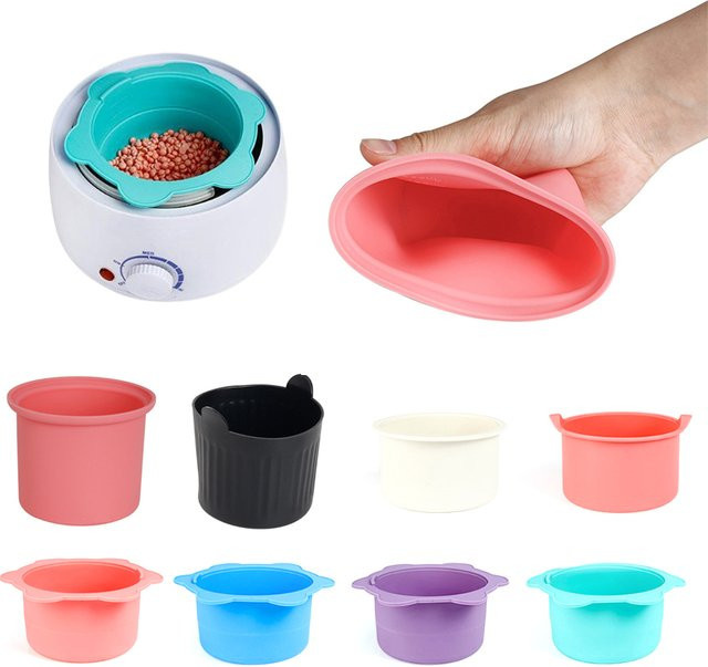 Silikon Ersatzschalen für Wachswärmer mit Rührstab, Unisex - Bild 1