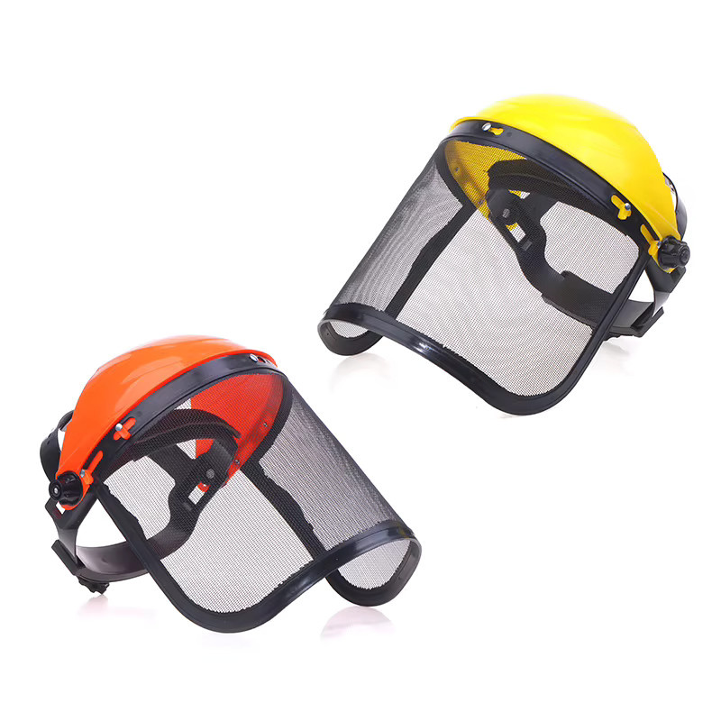 Schutzhelm mit Vollgesichts-Mesh-Schutzmaske für Gartenmäher und Forstschutz, Mehrfarbig - Bild 2