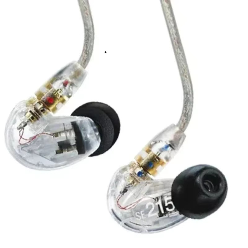 Shure SE215 Hi-Fi Stereo In-Ear-Ohrhörer mit Geräuschunterdrückung und abnehmbarem 3,5 mm Klinkenkabel in Transparent - Bild 2