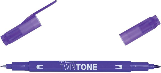 Tombow TwinTone Fasermaler Ink in Purple mit feiner Spitze - Bild 1