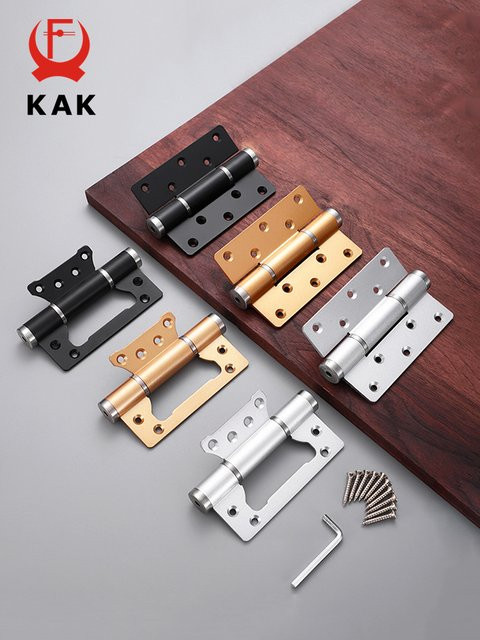 KAK 2 Stück automatischer Türschließer aus Aluminiumlegierung in Schwarz mit Soft-Close-Funktion und versteckter Scharnierposition - Bild 1