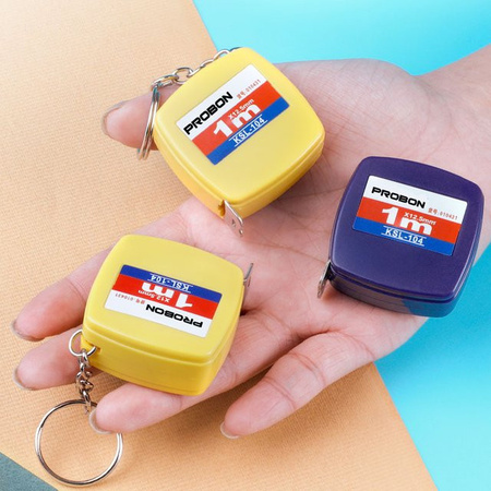 Probon Mini Maßband 1m aus ABS in quadratischem Design als kompaktes Messwerkzeug für DIY-Projekte