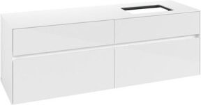 V&B Waschtischunterschrank Collaro in Glossy White mit Waschbeckenanschluss rechts, B/T/H: 160 x 54,8 x 50 cm - Bild 1