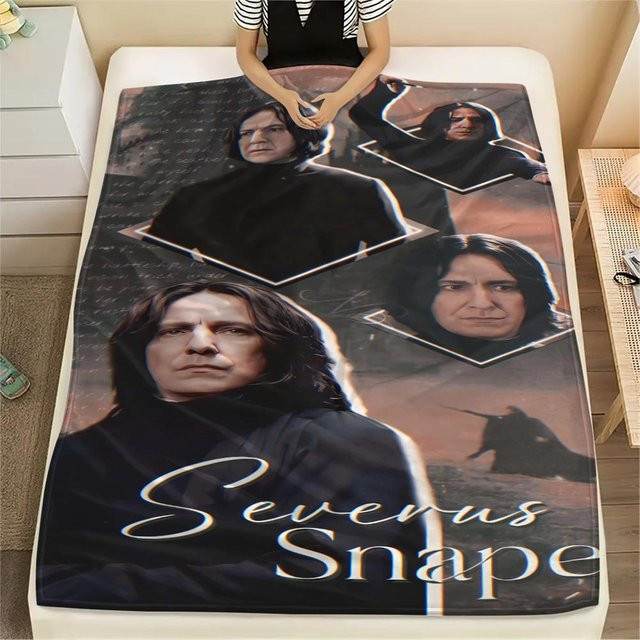 Severus Snape Flanelldecke in Schwarz, B/B: 150 x 200 cm - Bild 1