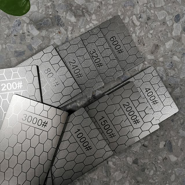RSCHEF Diamantschärfer Wabenschärfer mit Diamantflocken in Grau - Bild 1