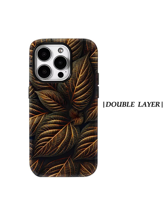 Potdemiel Magnetische Handyhülle mit leuchtenden Blattvenen für iPhone 17 16 15 14 13 Pro Max Plus, Mehrfarbig - Bild 7