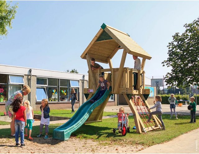 Hy-Land Spielgerät Q2 mit Rutsche aus Premium Douglasie - Bild 1
