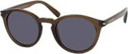 MESSYWEEKEND HOBBES Sonnenbrille, Rund, Vollrand, Kunststoff, Unisex, brown grey - Bild 1