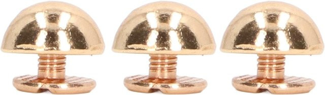 100er Set Pilznieten aus Legierung mit Rundkopf und Halbkreis in Gold von OutsideWorld, Durchmesser: 10 mm - Bild 1