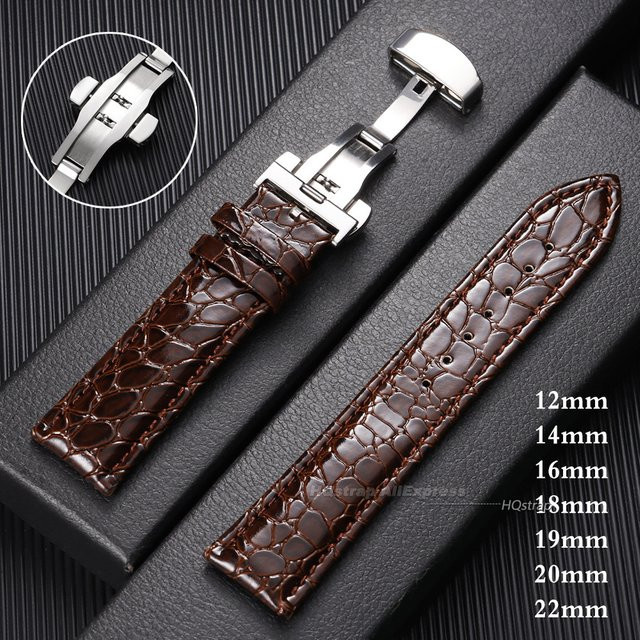 HQstrap Uhrenarmband Rindsleder, Schwarz, Unisex - Bild 1