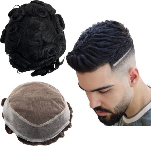 CC YOUNG Toupet für Männer, französische Spitze, 20,3 x 25,4 cm - Bild 1
