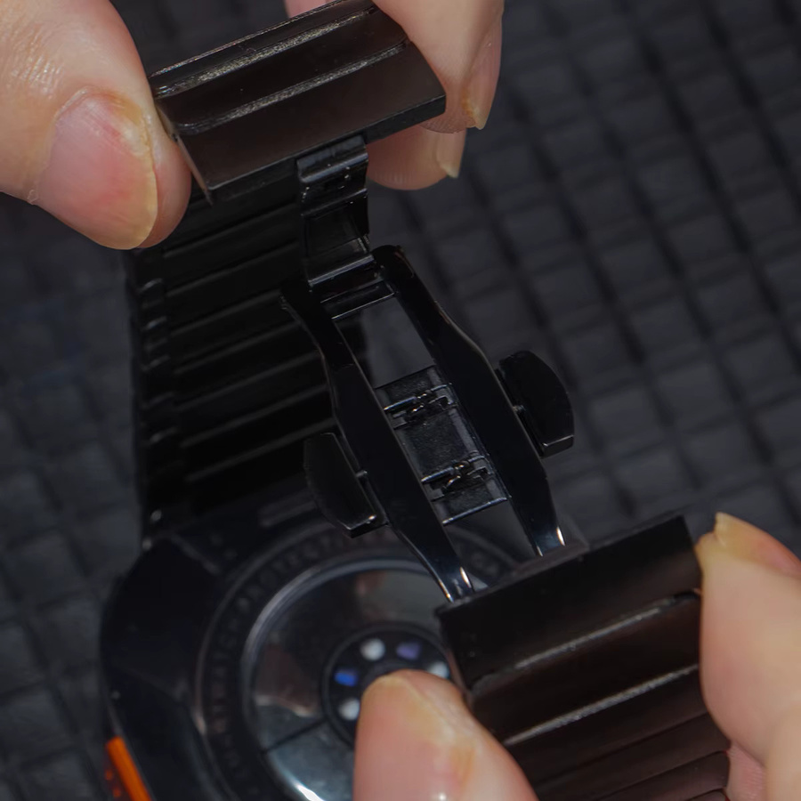 CHIICSMART Armband und Hülle für Samsung Galaxy Ultra, Edelstahl, Schwarz, Herren - Bild 2