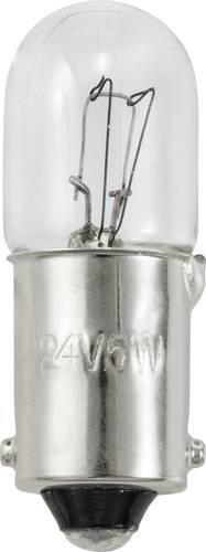 TRU COMPONENTS TC-12842720 Miniatur Glühlampe BA9s 24V 5W Warmweiß Transparent - Bild 1
