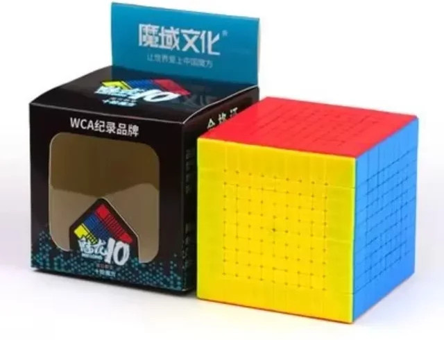 MoYu MeiLong 10x10 MFJS Magic Speed Cube, Puzzle, Stickerless, Mehrfarbig - Bild 1