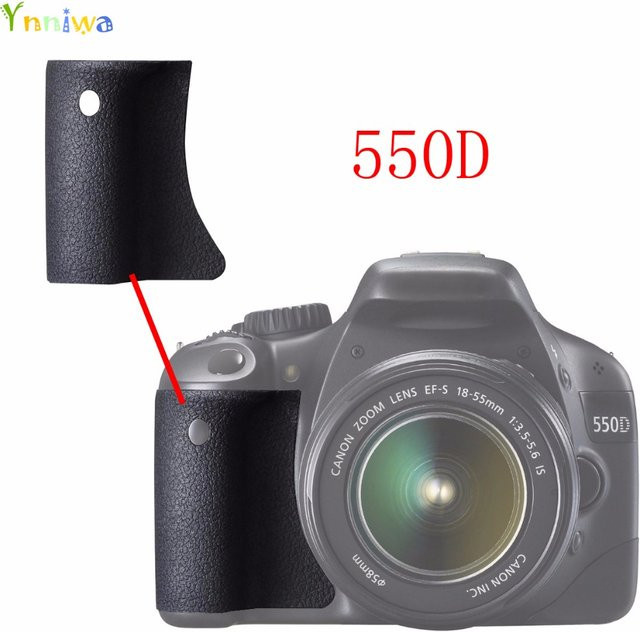 Canon EOS 550D Daumen-Gummi Rückseite als Ersatzteil für DSLR Kameras, Schwarz - Bild 1