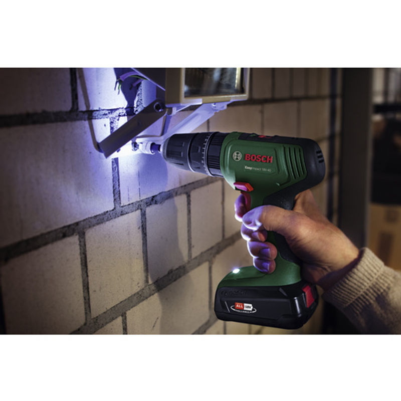 Bosch EasyImpact 18V-40 Akku-Schlagbohrschrauber in Grün-Schwarz mit 1,5Ah Akku - Bild 3