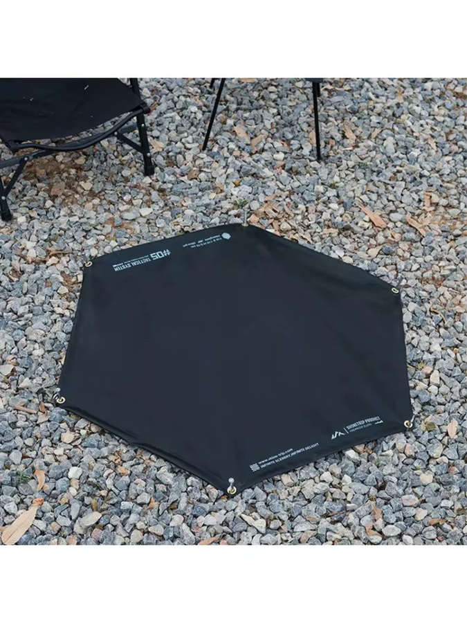 ShineTrip Taktische Outdoor BBQ Camping Isoliermatte aus Silikon, Schwarzgebrannt, Feuerbeständig und Flammhemmend - Bild 6