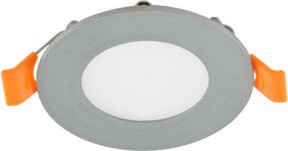EVN LED Einbaupanel Silber rund 5W Warmweiß Durchmesser: 85 mm - Bild 1
