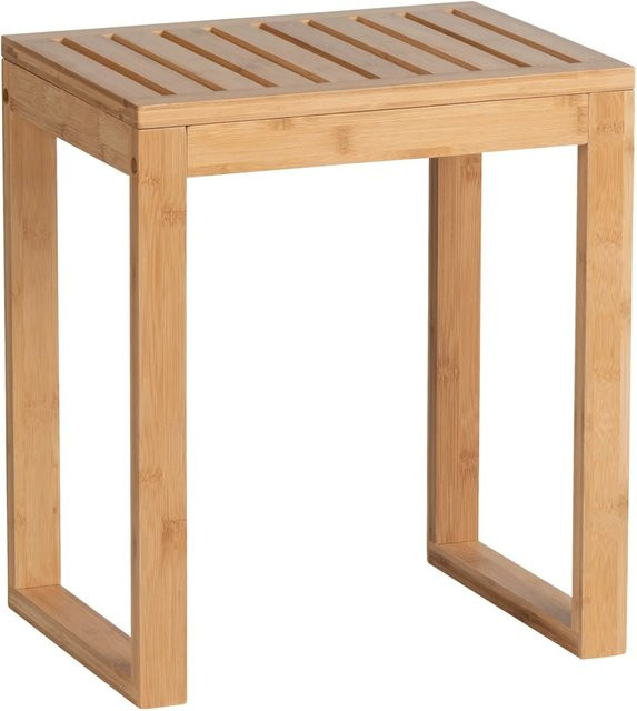 WENKO Badhocker Bambusa aus Bambus in Braun, B/H/T: 40 x 30 x 46 cm - Bild 1