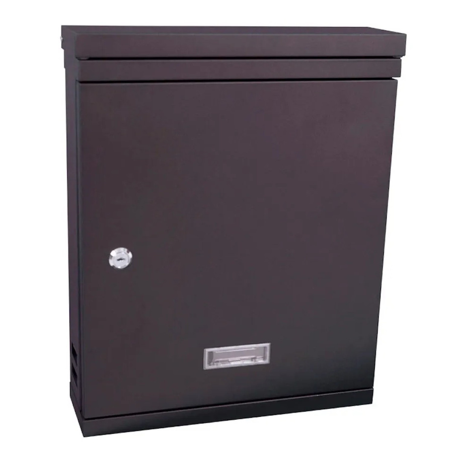 PROREGAL Wandbriefkasten Valencian aus pulverbeschichtetem verzinktem Stahl in Schwarz, H x B x T: 42 x 33,5 x 10 cm - Bild 2