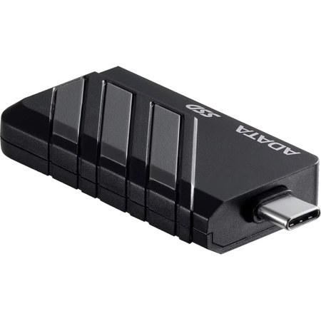 ADATA Externe SSD SC735 mit 1 TB Speicherplatz, USB-C, Schwarz/Grau
