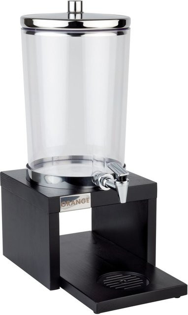 APS Saftdispenser BRIDGE mit 2 Kühlakkus, 6 l, transparent/edelstahl/braun, L: 35,5 cm, B: 22 cm, H: 50 cm - Bild 1
