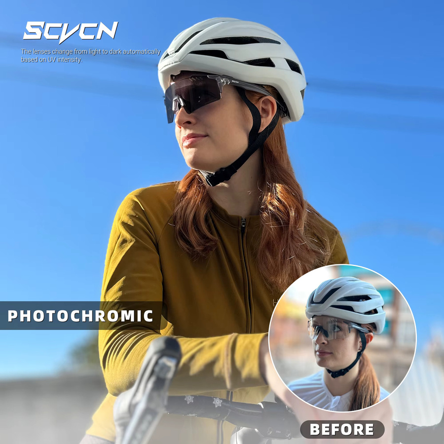 SCVCN Sportsonnenbrille Photochrome, Unisex, Kunststoff - Bild 3