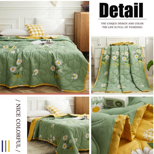 CGK Unlimited Home Sommerbettdecke aus Baumwolle bedruckt, weiche Quilt-Decke für Erwachsene und Kinder, B/B: 200 x 230 cm - Bild 1