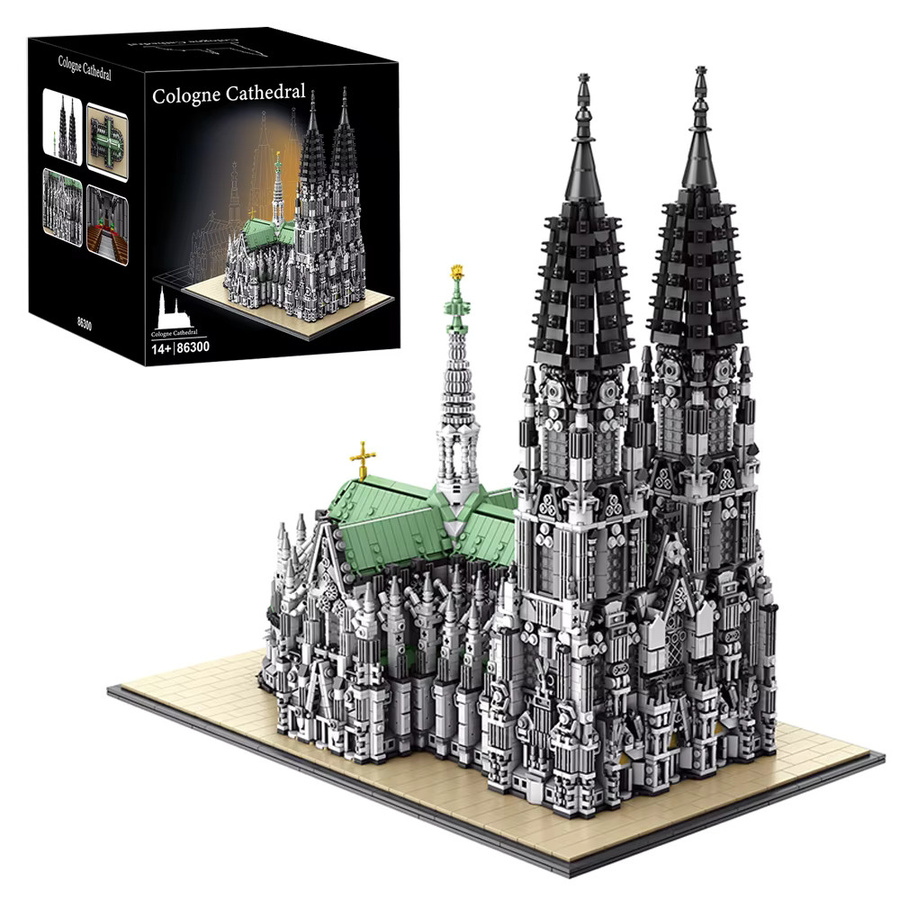 barweer Köln Kathedrale Gebäude, Architektur Display Modell, 8614 Teile, ab 14 Jahren - Bild 2