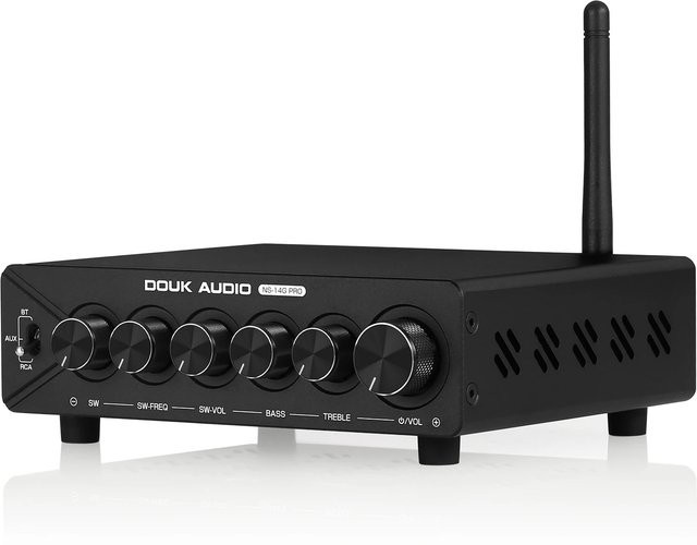 Douk Audio NS-14G-PRO HiFi 2.1-Kanal Bluetooth Digitaler Verstärker mit TPA3255 Chip, 300W Leistungsverstärker, Schwarz - Bild 1