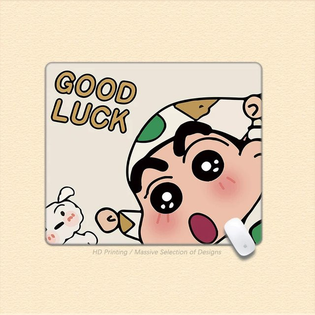 Potdemiel Shin Chan Mauspad aus PU-Leder in Multicolour, Anti-Rutsch Gaming-Mauspad für PC und Laptop - Bild 1
