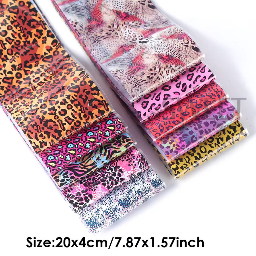SWEET TREND 2001 Laser Leopard Nagel Transfer Folie, Glänzend, Unisex - Bild 5
