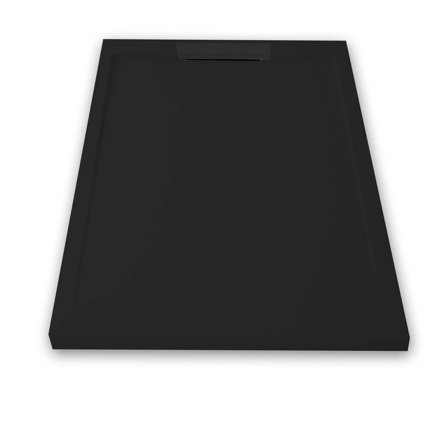 Mirlo Duschwanne Extra Flach Lux aus Mineralguss, Schwarz, B: 70 cm, L: 170 cm, H: 7 cm - Bild 2