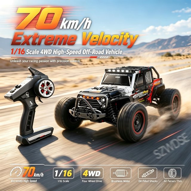16103PRO RC-Driftauto, 1:16, mit LED-Verlichting, 4WD, elektrisch - Bild 1