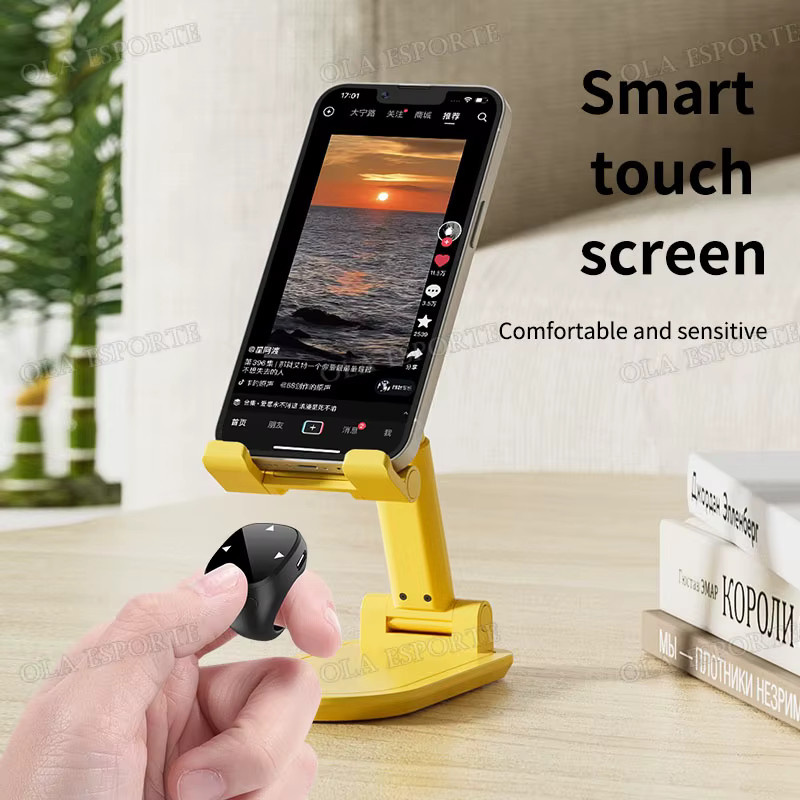 Ola Esporte Intelligenter Bluetooth Fingerring als Drahtlose Fernbedienung für Selfie und Video sowie als Automatischer Seitenumblätterer in Schwarz oder Weiß - Bild 2
