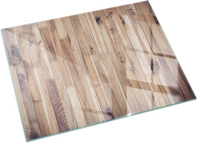 Tulup Glasbodenplatte für Kaminöfen in Braun, B/T: 120 x 80 cm - Bild 1
