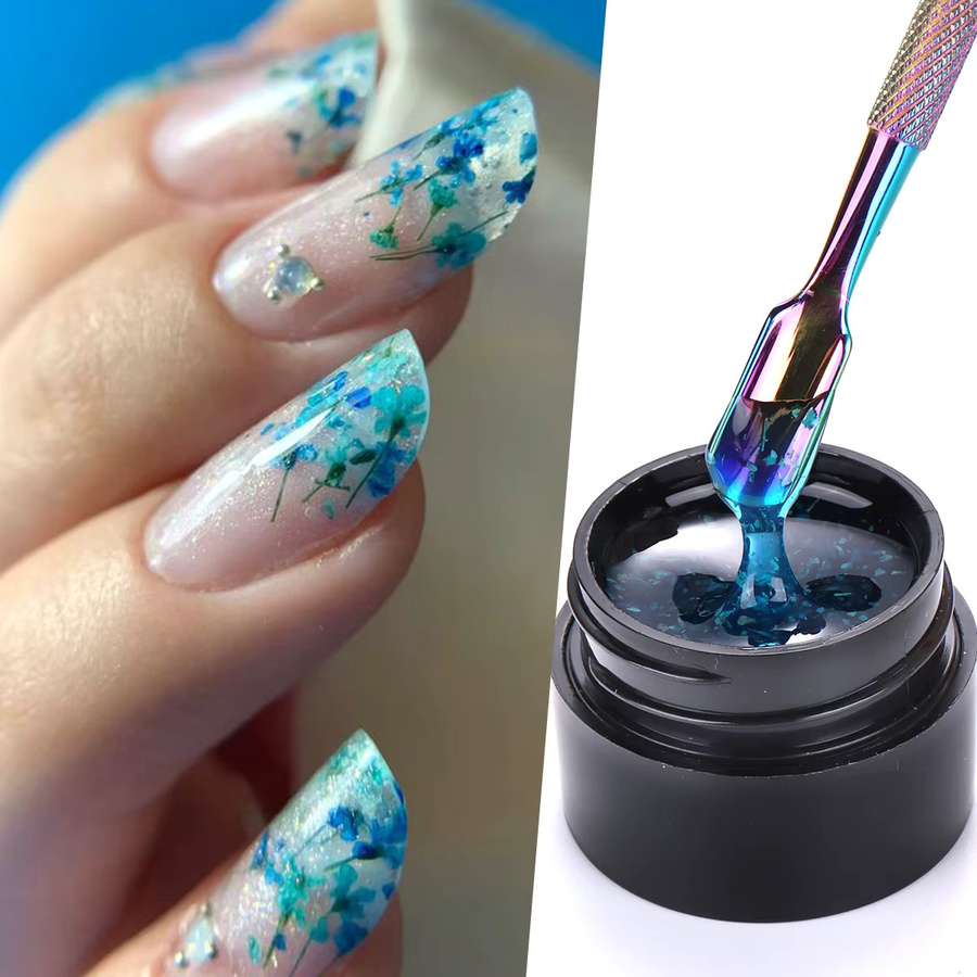 SWEET TREND Nagellack mit getrockneten Blumen, Glänzend, 2 Stück - Bild 2