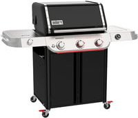 Weber Gasgrill Genesis E-335W in Schwarz mit porzellanemaillierten Gussrosten und Edelstahl, B/T/H: 156 x 78 x 66 cm - Bild 1
