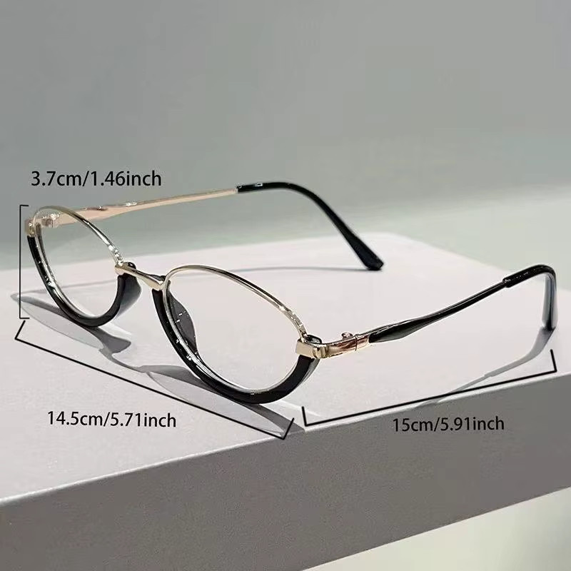 RELEN Korrektionsbrille, Halbrahmen, oval, Damen - Bild 3