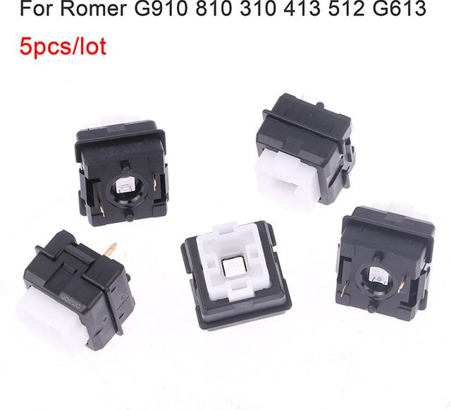 5 Stück Romer-G mechanische Tastatur-Schalter für Logitech G910 G810 G310 G413 G512 G613 in Schwarz - Bild 1