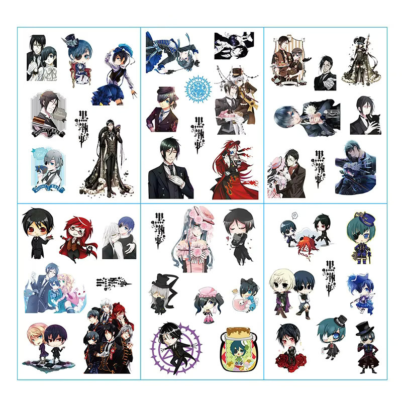 6-teiliges Set nbyinto Japanische Anime-Aufkleber in Multicolour für Tagebuch, Scrapbook und DIY-Basteln - Bild 2