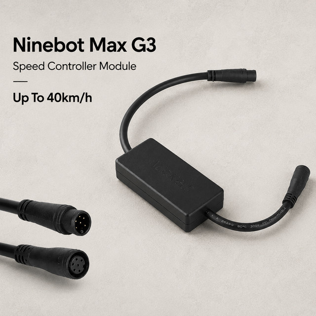 Ninebot Geschwindigkeitsregler-Modul für Elektroroller Max G3 in Schwarz für Geschwindigkeits-Upgrade und Kabelverbinder Ersatzteil - Bild 1