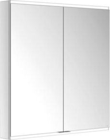 Keuco Spiegelschrank Royal Modular 2.0, 2-türig, Vorbau, 2 Steckdosen, Silber/Weiß, B/H/T: 90 x 90 x 12 cm - Bild 1