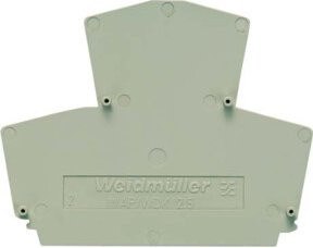 Weidmüller Abschlussplatte WAP WDK2.5 in Grau, B: 6,9 cm, H: 5,45 cm, T: 0,15 cm - Bild 1