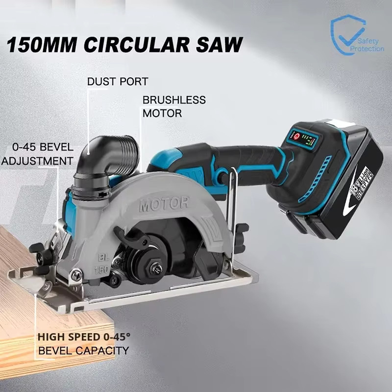 Makita Akku-Handkreissäge Bürstenlos 150 mm Blau für 18V LXT Akkus - Bild 2