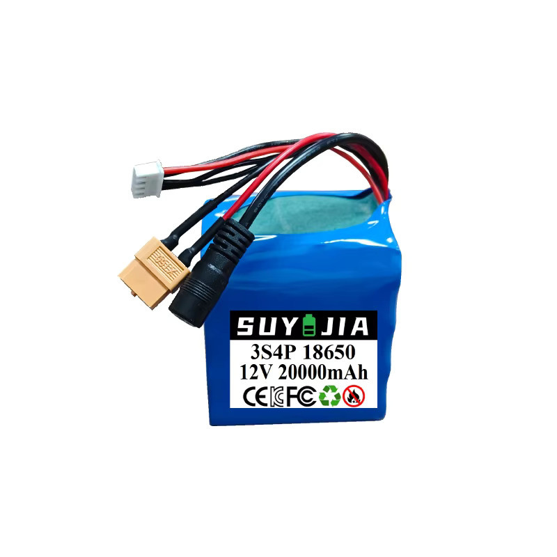 SUYIJIA Lithium-Akku 12 V 20 Ah 18650 3S4P in Blau für V030 GPS Angelköder Boote - Bild 2
