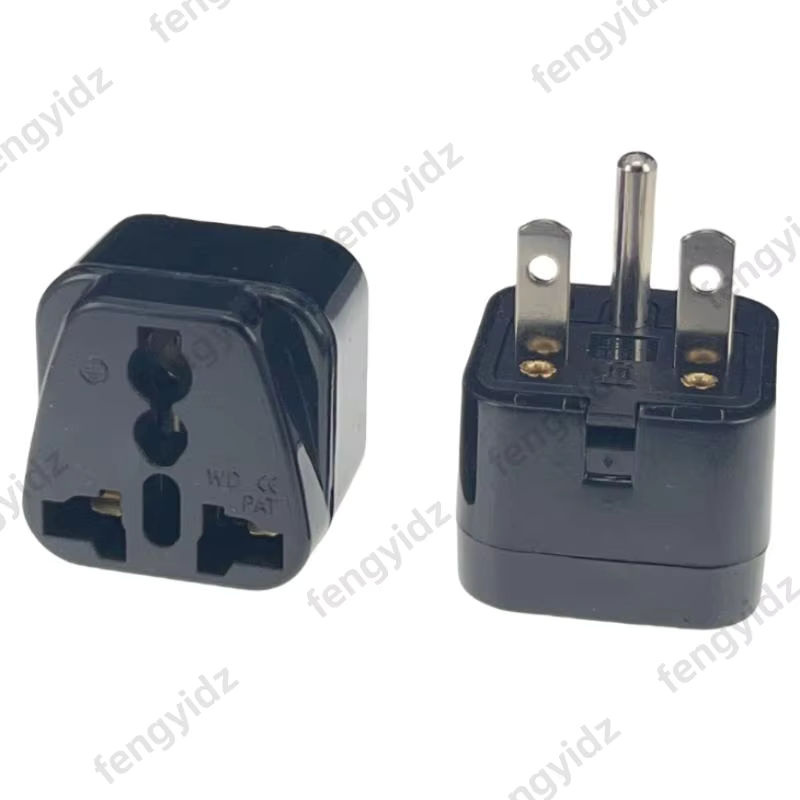 Fengyidz Elektrischer T-Typ Netzstecker NEMA 6-15P 250 V 15 A Universal Reiseadapter für USA, Kanada und Japan, Schwarz - Bild 2