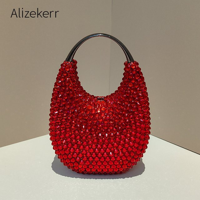 Alizekerr Abendtasche, Strass-Metallic, Damen - Bild 1